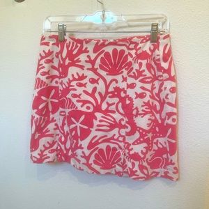 Vineyard Vines Pink And White Skirt size 4